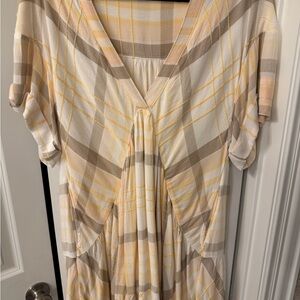 Free people size small Plaid V-Neck Women Dress